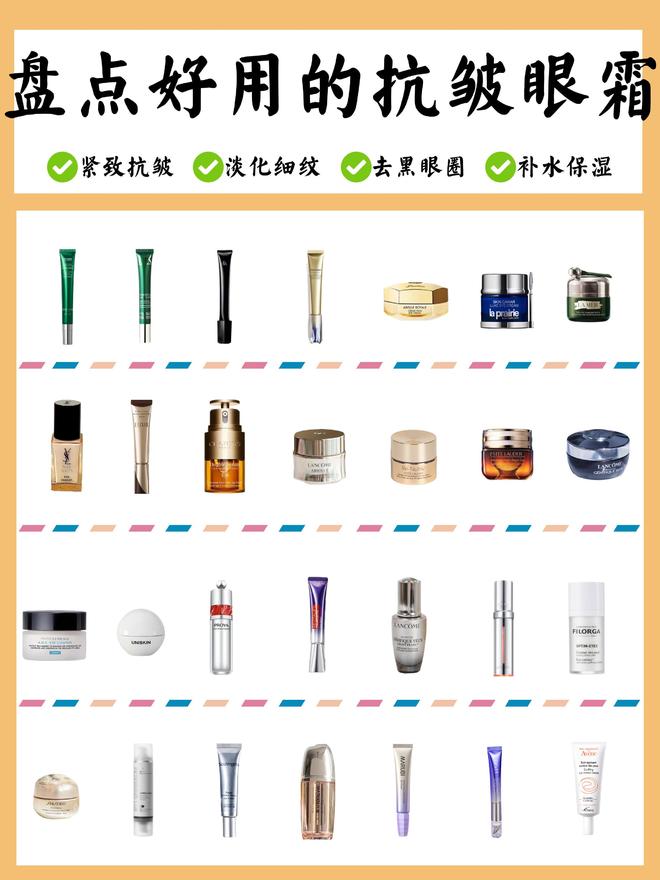 眼霜！主打线热门抗老眼霜功课总结j9九游会网站入口去眼袋第一名的(图8)